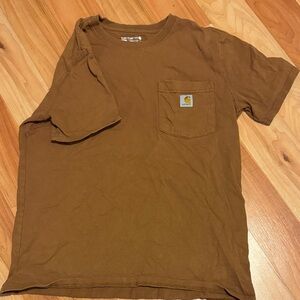 Carhartt Men's Tan Short Sleeve Pocket Tee